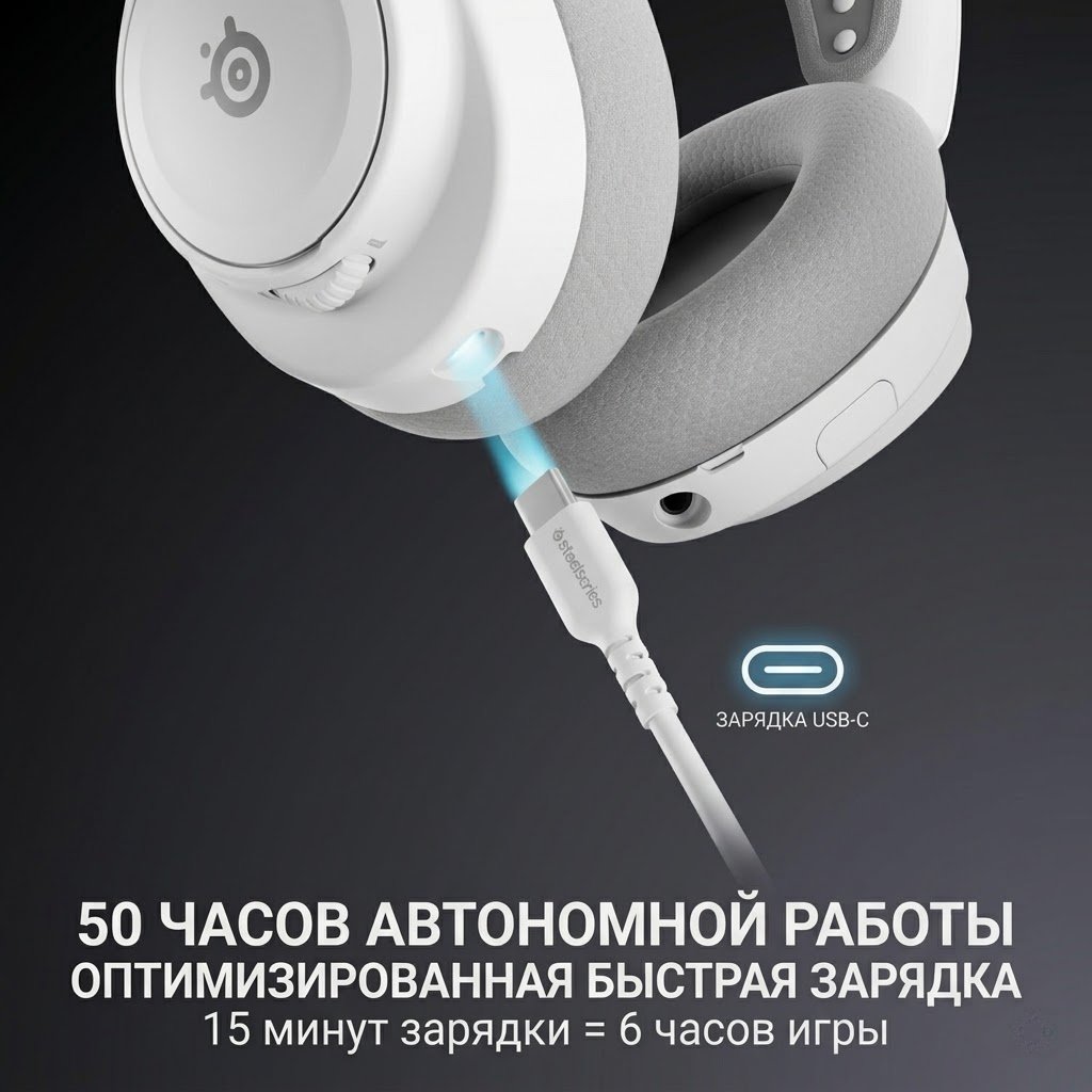 Наушники SteelSeries Arctis Nova 7 Wireless Gen 2 белый