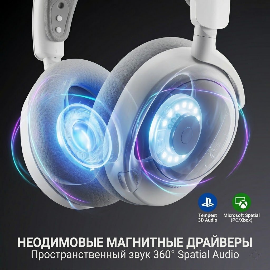 Наушники SteelSeries Arctis Nova 7 Wireless Gen 2 белый
