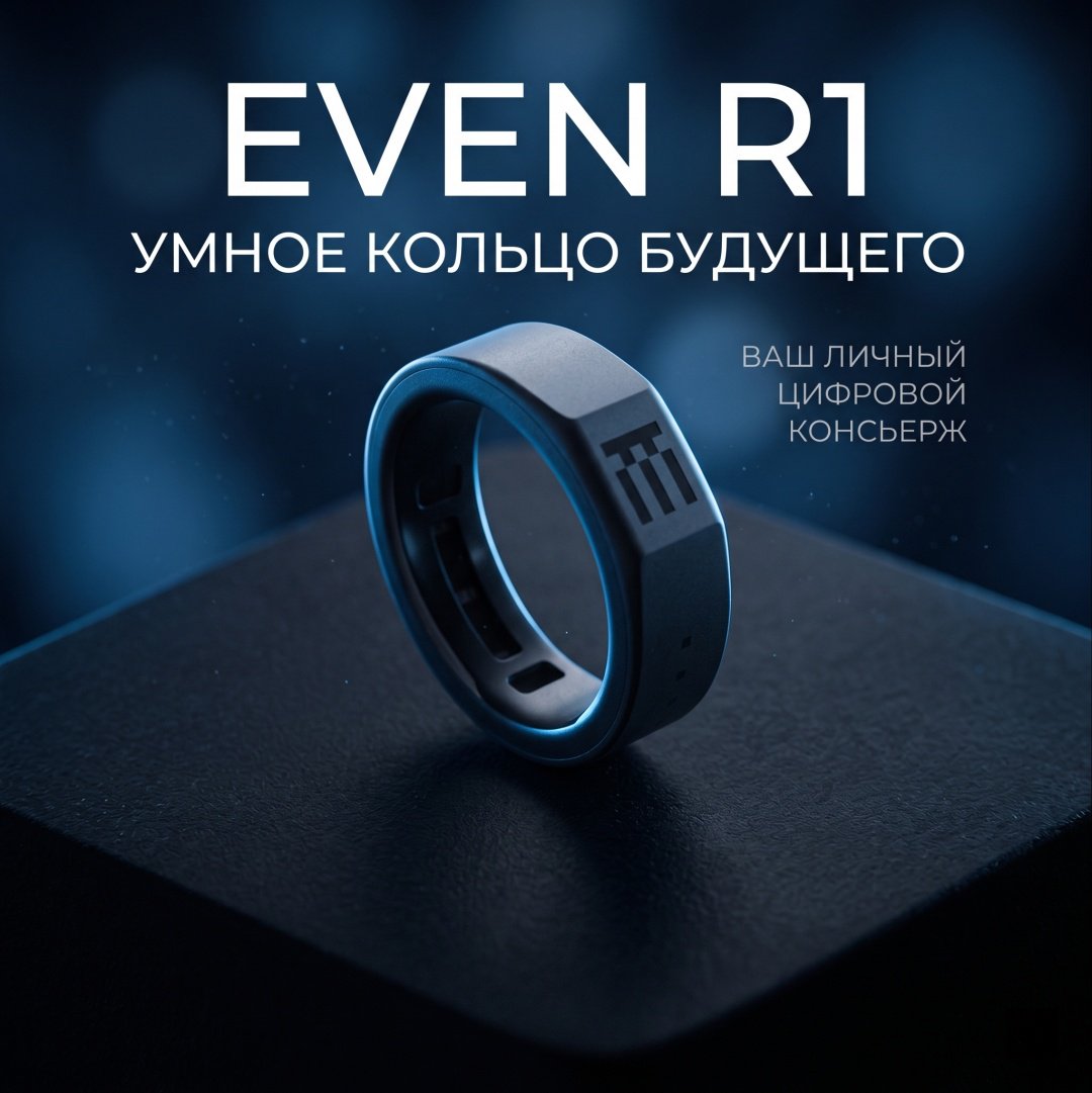 Смарт-кольцо Even Realities R1 размер 6 темно-серый купить,NaN