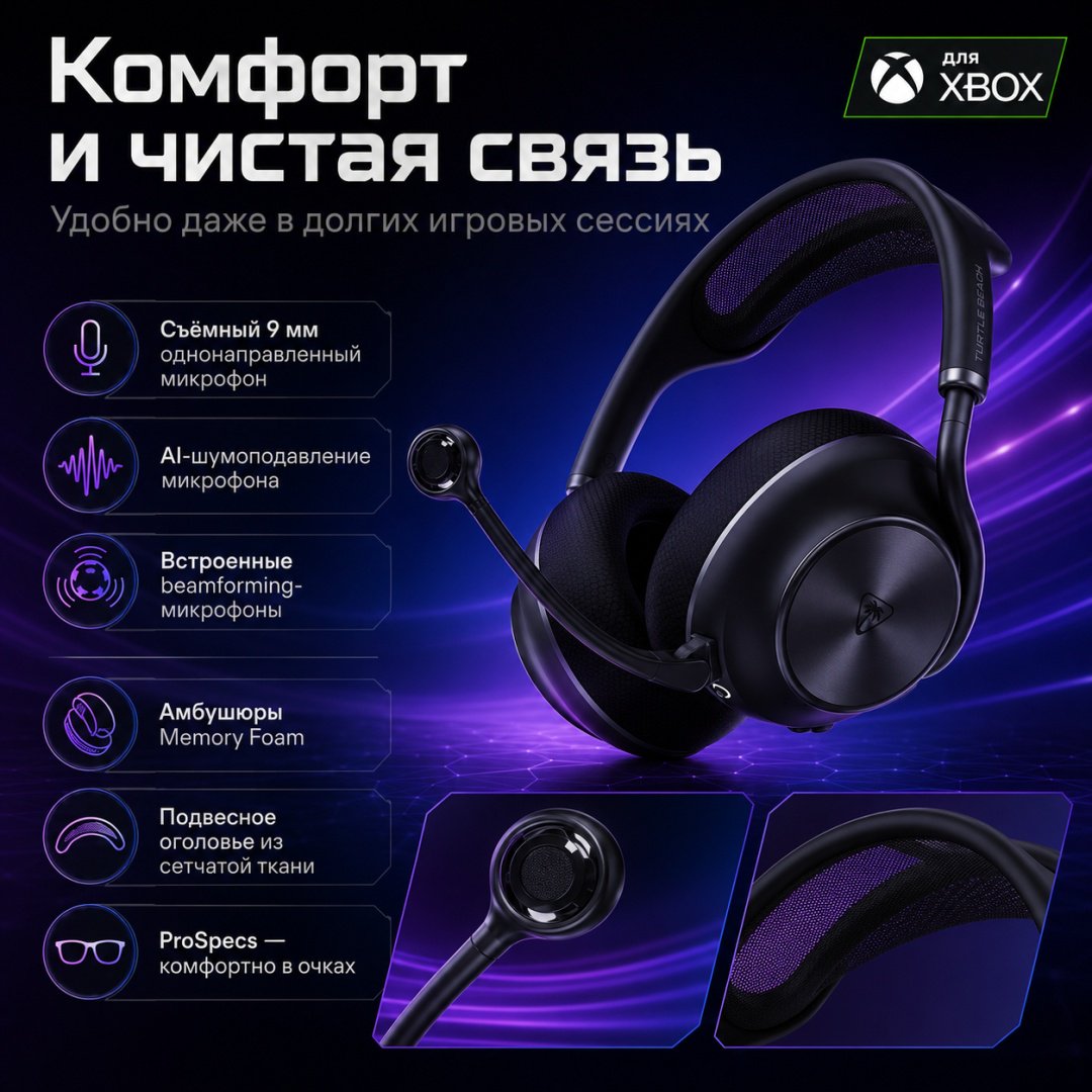Наушники Turtle Beach Stealth Pro II Headset Xbox черный купить,NaN
