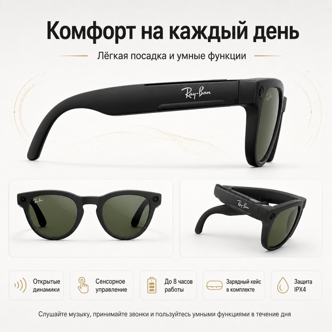 Смарт-очки Meta Headliner (Gen 2) черный купить,NaN