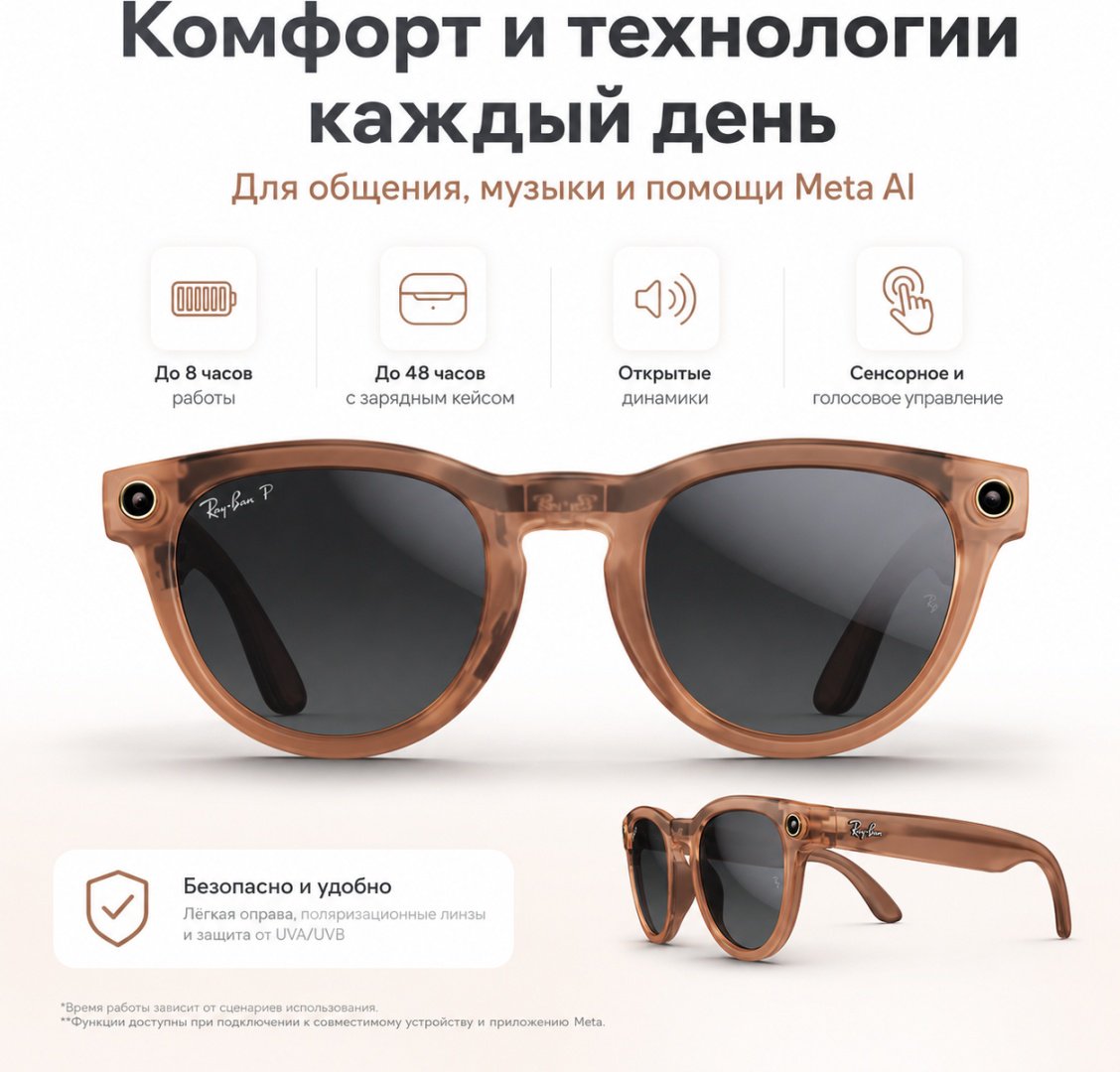 Смарт-очки Meta Headliner (Gen 2) оранжевый купить,NaN