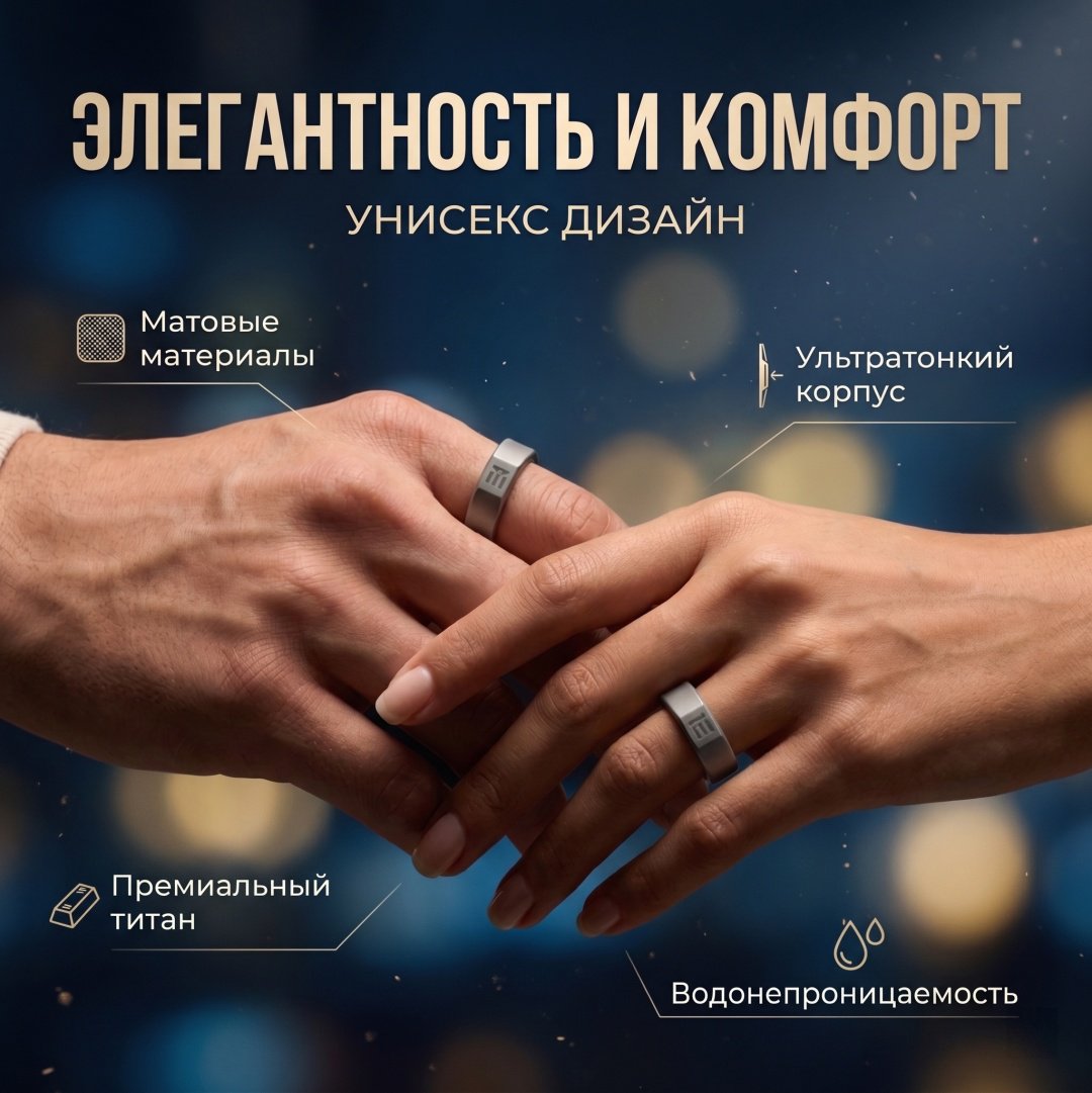 Смарт-кольцо Even Realities R1 размер 6 темно-серый купить,NaN