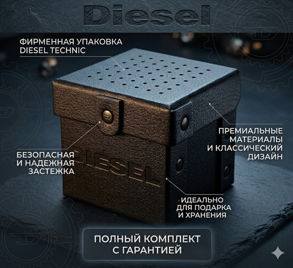 Кварцевые DIESEL TECHNIC DZ7460 сталь купить,NaN