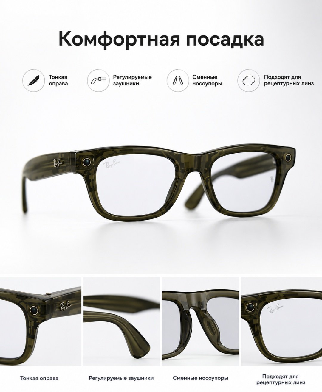 Смарт-очки Meta Blayzer Optics GEN2 зеленый купить,NaN