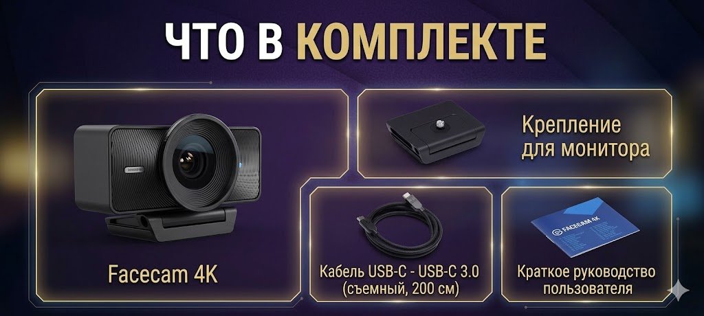 Веб-камера Elgato Facecam 4K купить,NaN