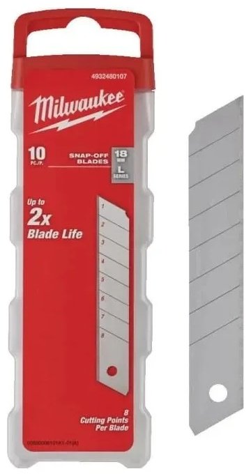 Milwaukee лезвие для монтажного ножа 4932480107 Лезвие для ножа Milwaukee 10 шт купить,NaN