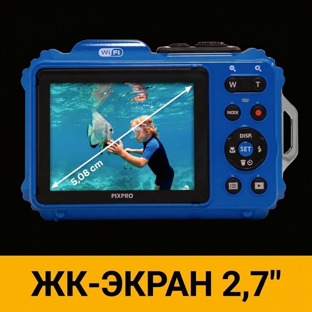 Фотокамера Kodak WPZ2 синий купить,136496
