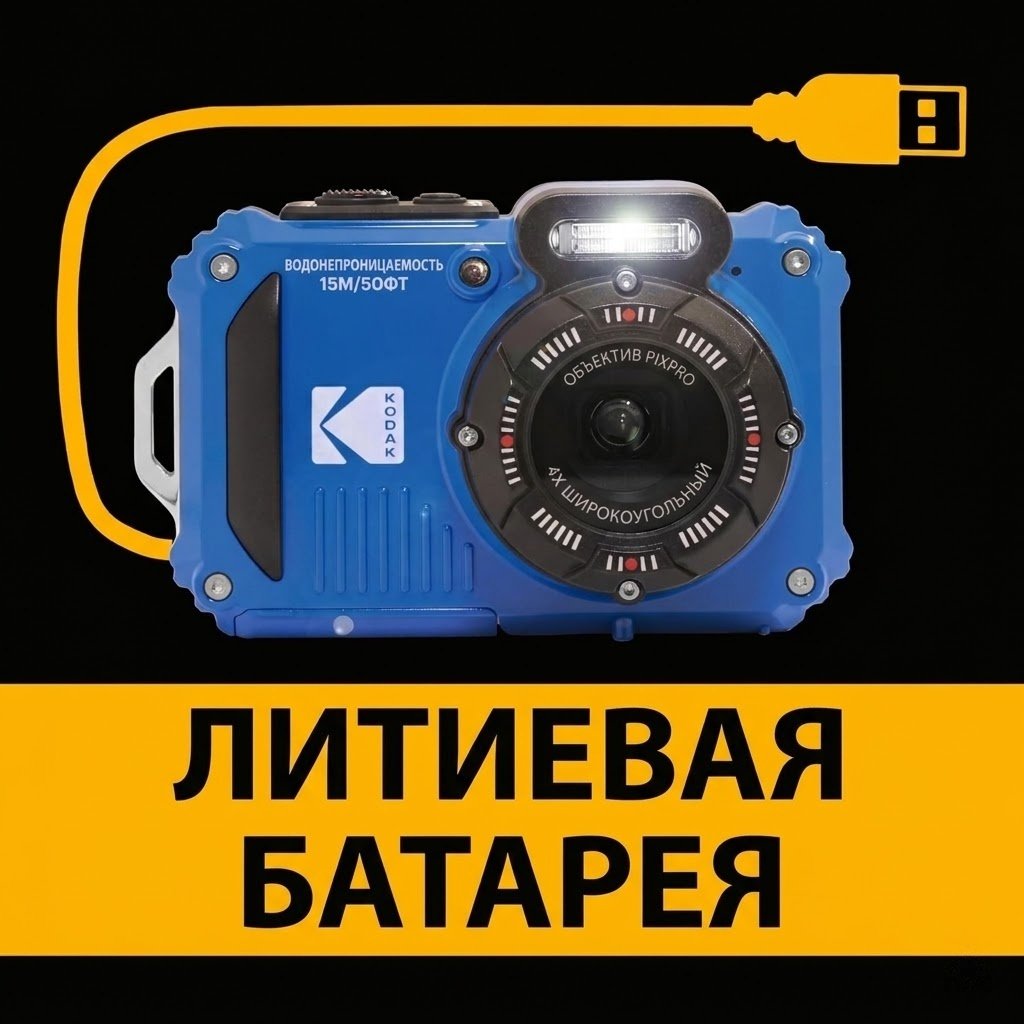 Фотокамера Kodak WPZ2 синий купить,136496