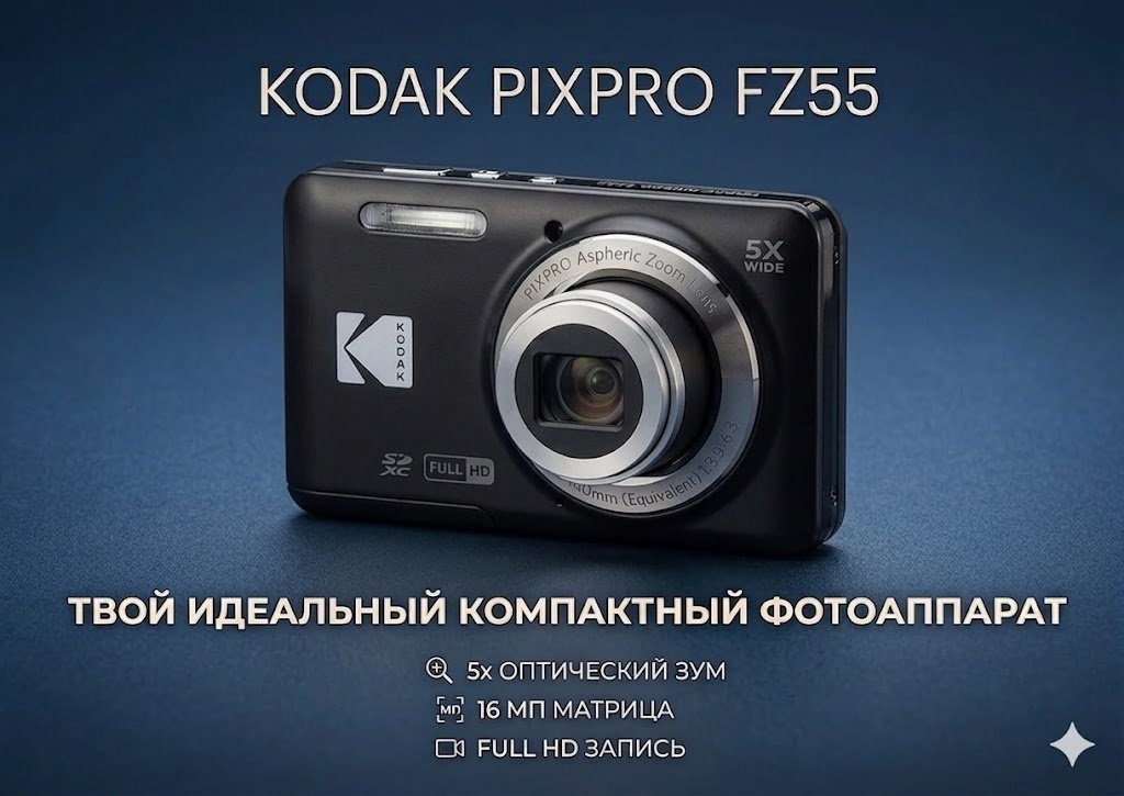 Фотокамера Kodak FZ55 черный