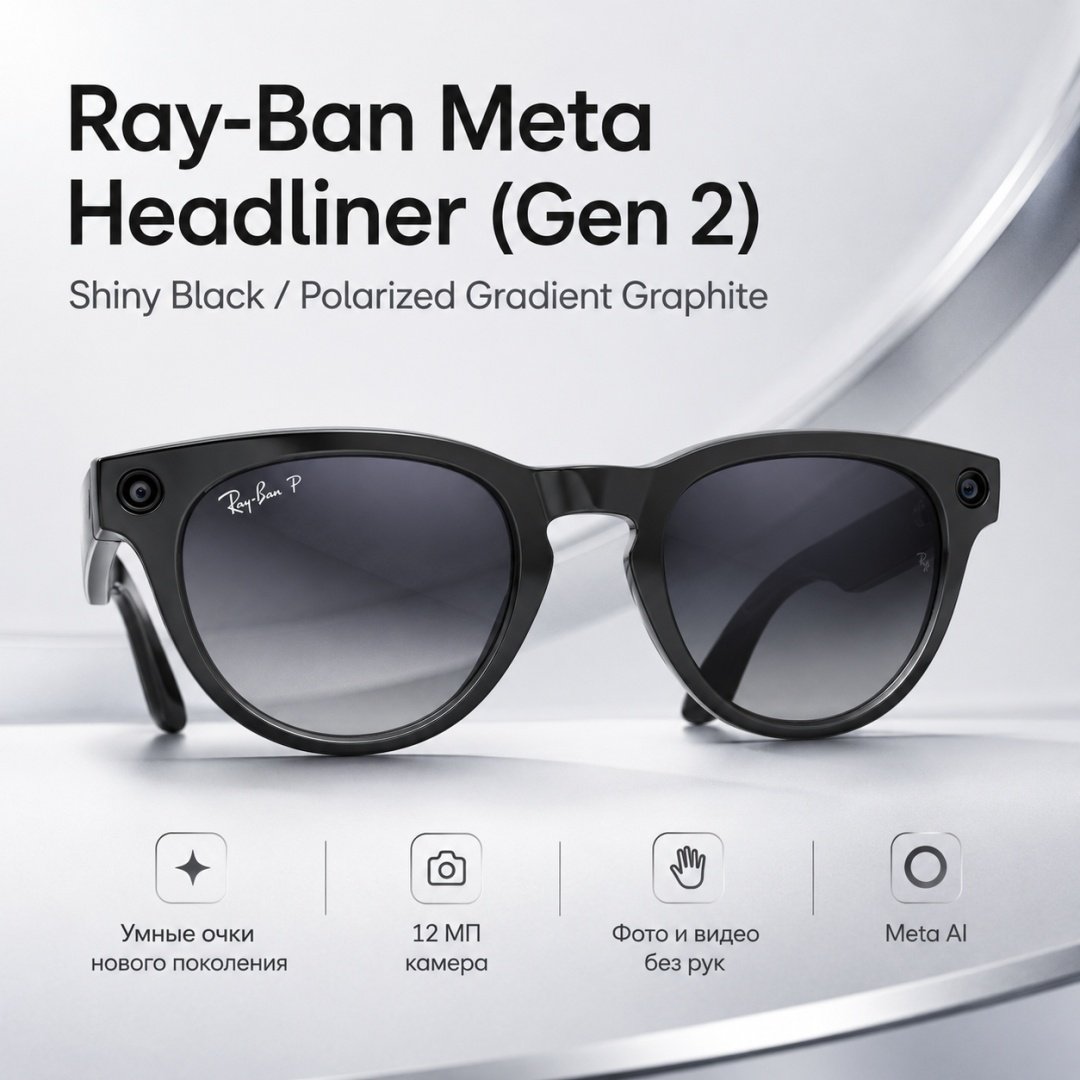 Смарт-очки Meta Headliner (Gen 2) черный купить,NaN