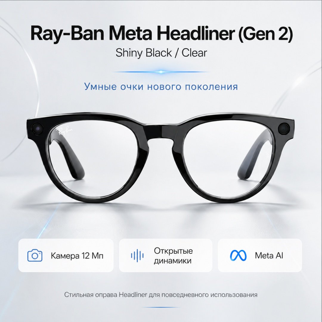 Смарт-очки Meta Headliner (Gen 2) черный купить,NaN