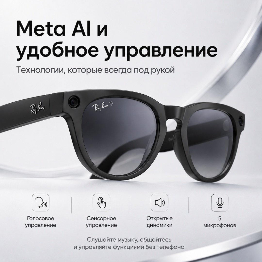 Смарт-очки Meta Headliner (Gen 2) черный купить,NaN