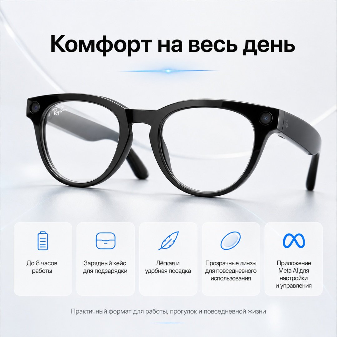 Смарт-очки Meta Headliner (Gen 2) черный купить,NaN