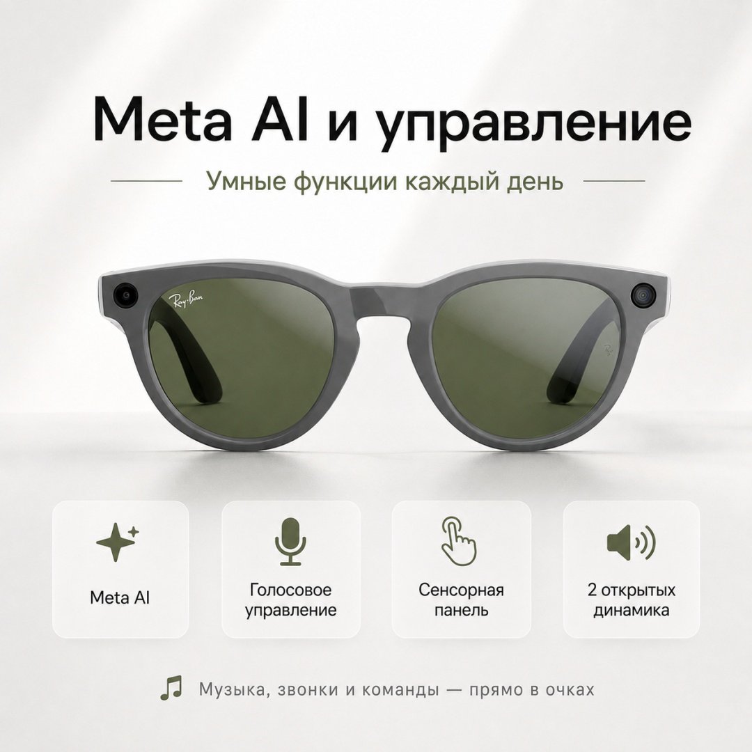 Смарт-очки Meta Headliner (Gen 2) серый купить,NaN