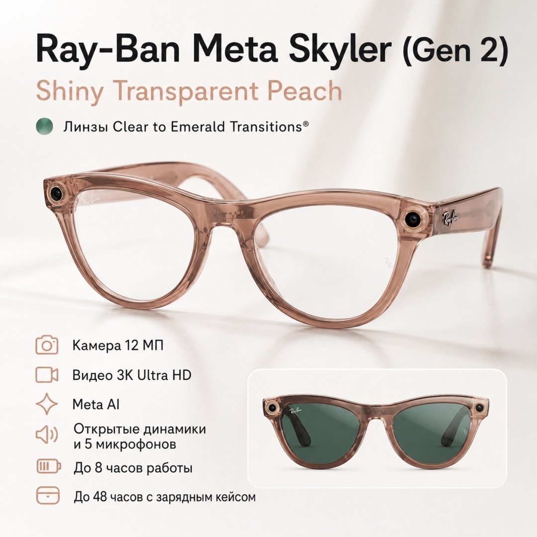 Смарт-очки Meta Skyler (Gen 2) оранжевый купить,NaN