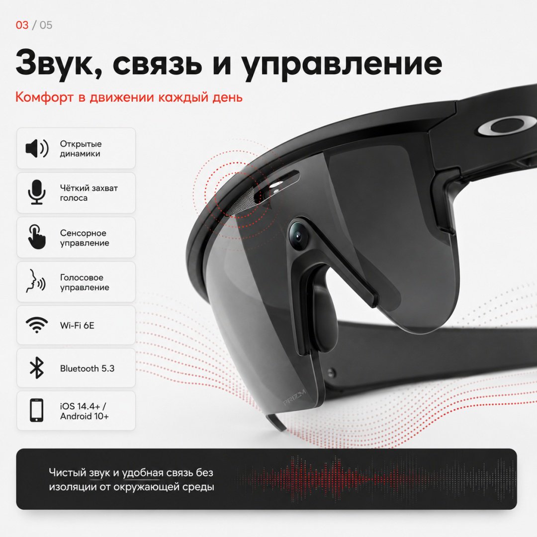 Смарт-очки Meta Vanguard черный купить,NaN