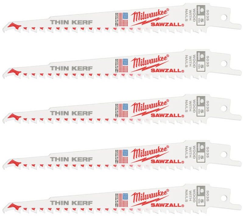Пильное полотно Milwaukee 150 мм, 5 шт. арт. Полотно к электропиле Milwaukee 48475035 купить,NaN