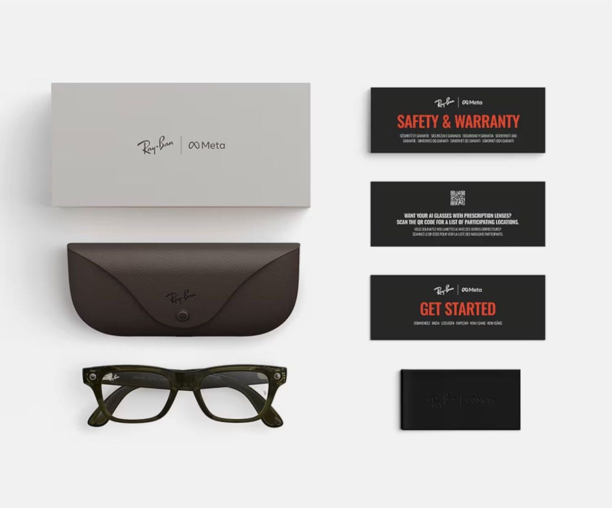 Смарт-очки Ray-Ban Meta Blayzer GEN2 Transparent Dark Olive прозрачный купить,NaN