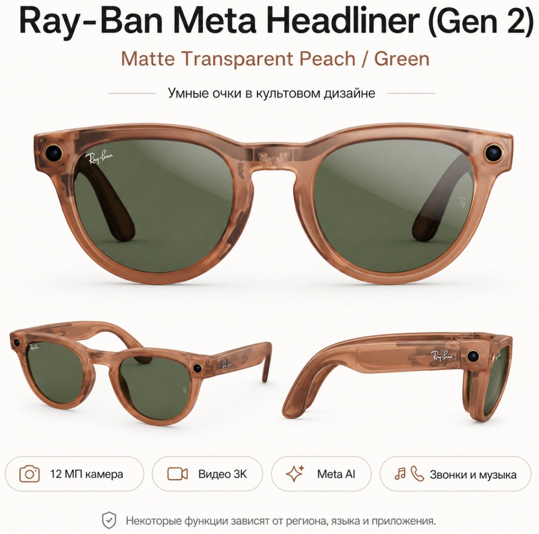 Смарт-очки Meta Headliner (Gen 2) оранжевый купить,NaN