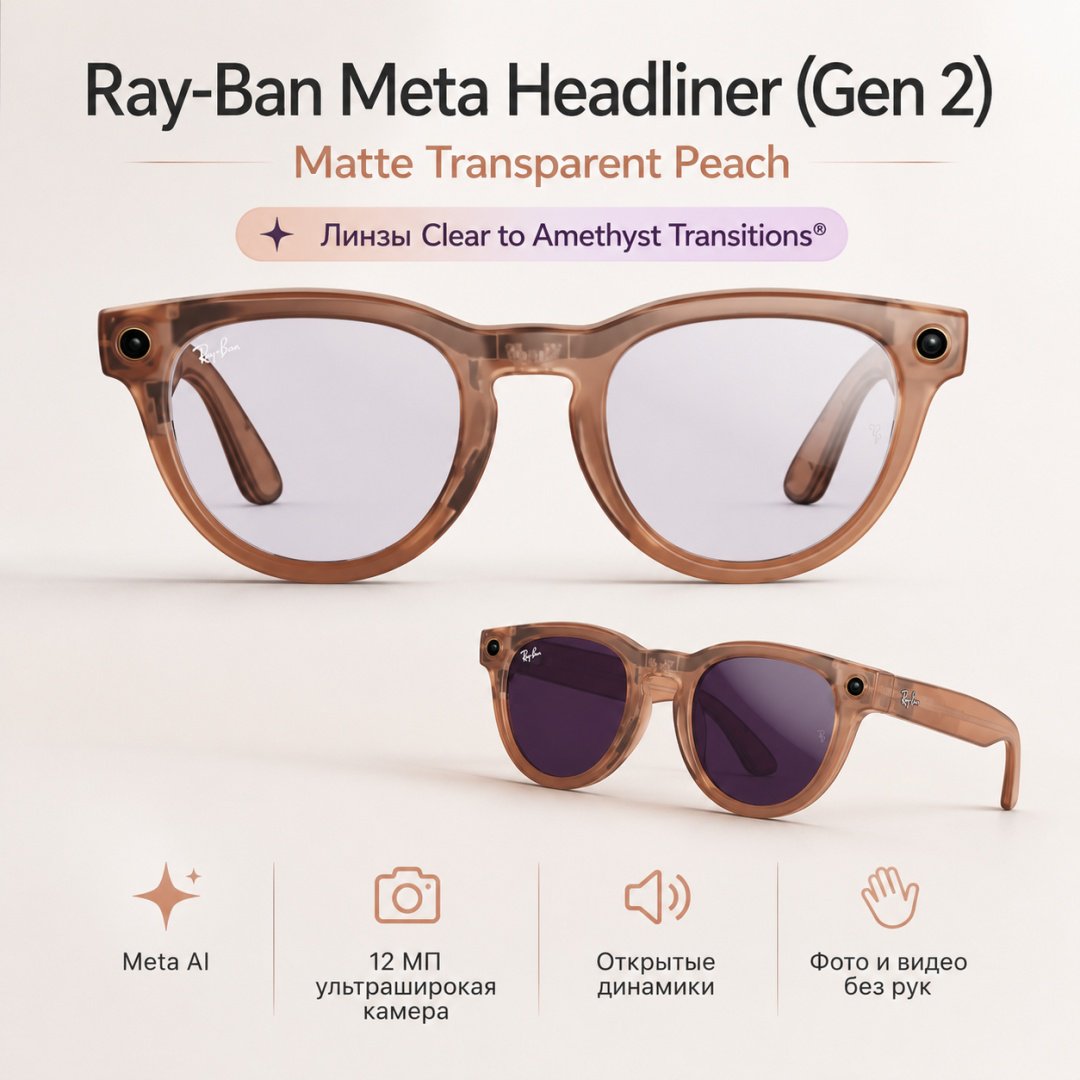 Смарт-очки Meta Headliner (Gen 2) оранжевый купить,NaN
