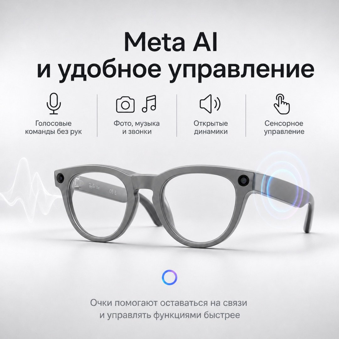 Смарт-очки Meta Headliner (Gen 2) серый купить,NaN