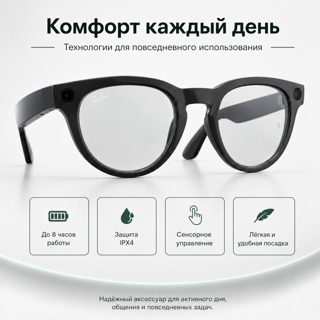 Смарт-очки Meta Headliner (Gen 2) черный купить,NaN