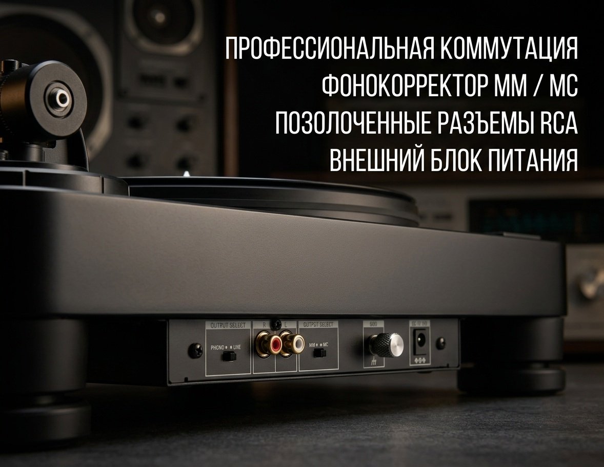 Виниловый проигрыватель Audio-Technica AT-LP7X черный купить,NaN