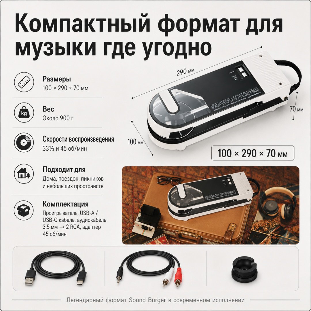 Виниловый проигрыватель Audio-Technica AT-SB727-WH белый купить,NaN