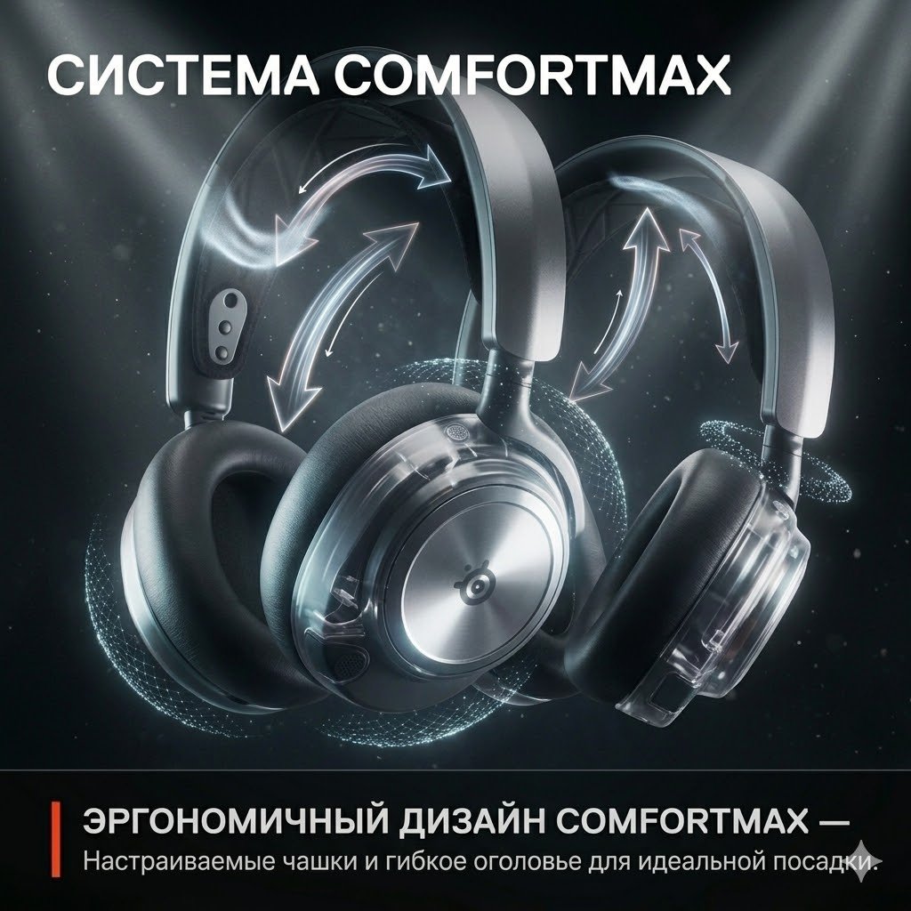 Наушники SteelSeries Arctis Nova Pro For PlayStation Wireless черный купить,NaN