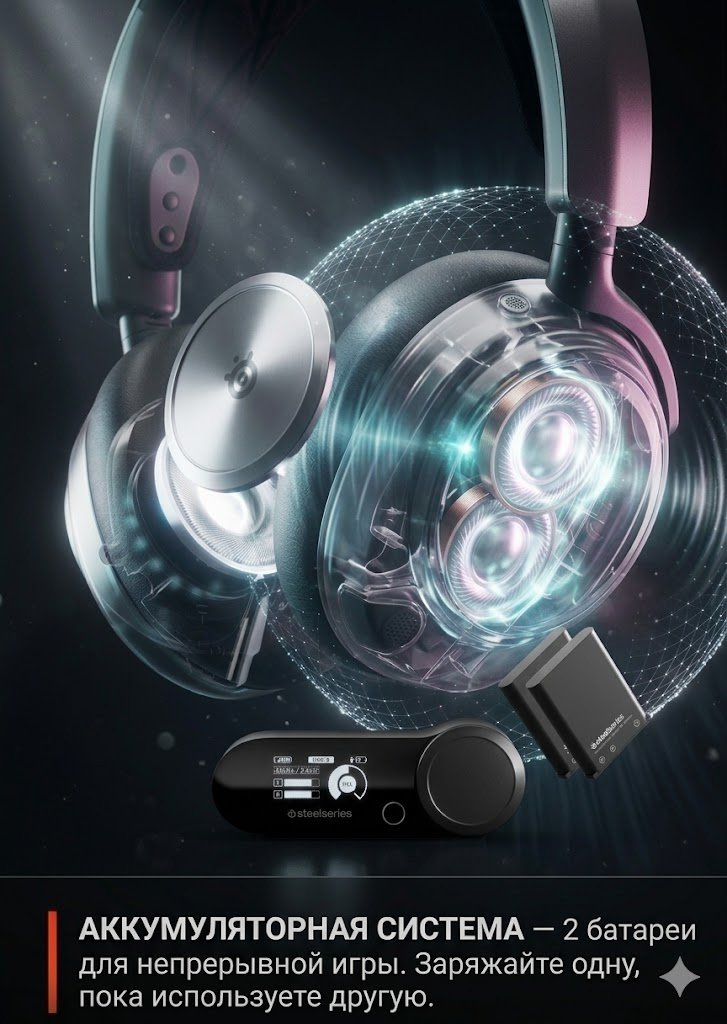 Наушники SteelSeries Arctis Nova Pro For PlayStation Wireless черный купить,NaN