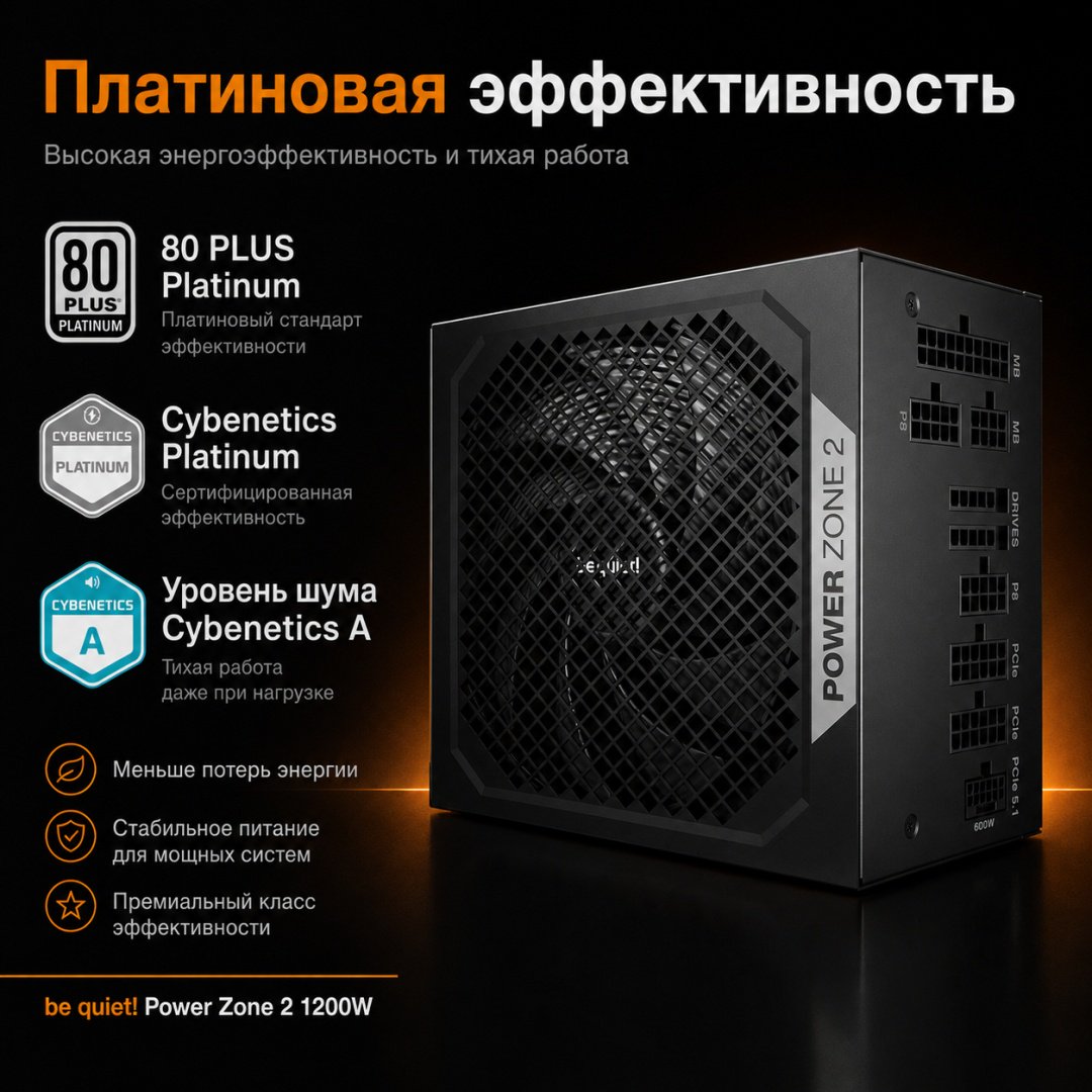 Блок питания Be quiet Power Zone 2 1200W 1200 Вт купить,NaN