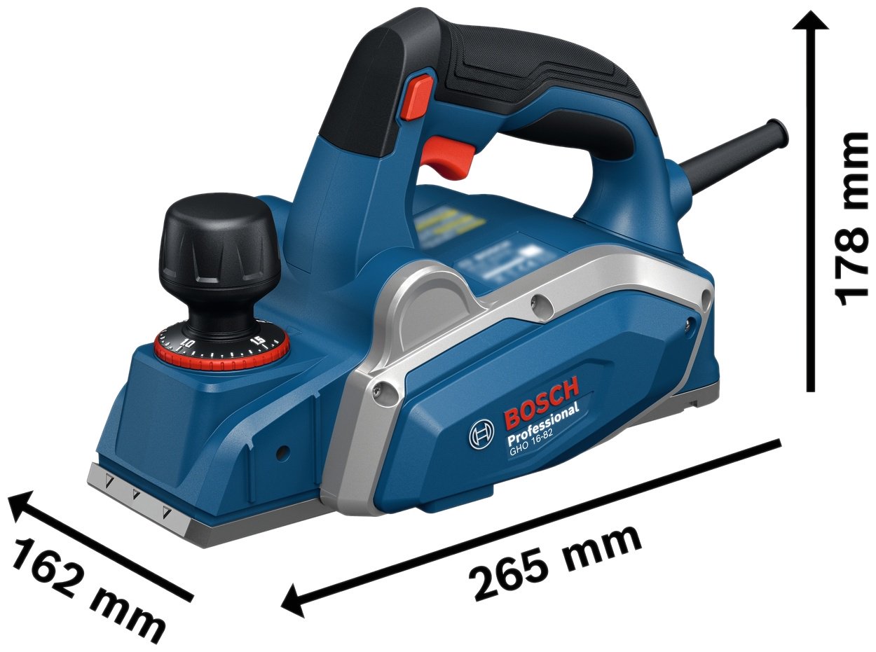 Bosch Professional, сетевой рубанок GHO 16-82, 0601596220