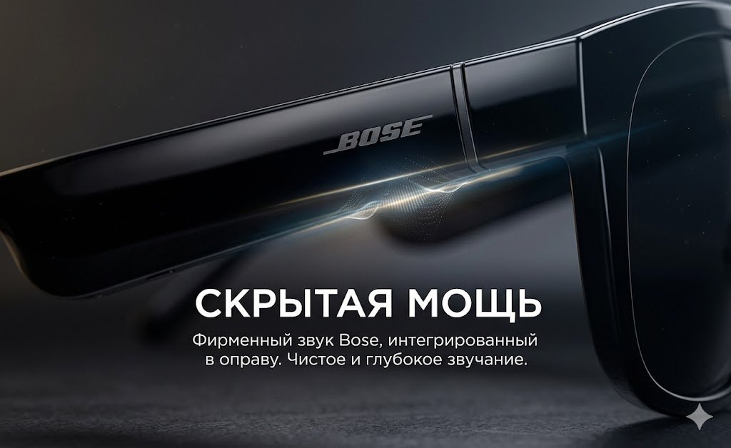 Смарт-очки Bose Frames Soprano ROW черный