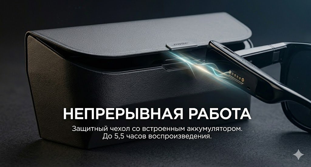 Смарт-очки Bose Frames Soprano ROW черный