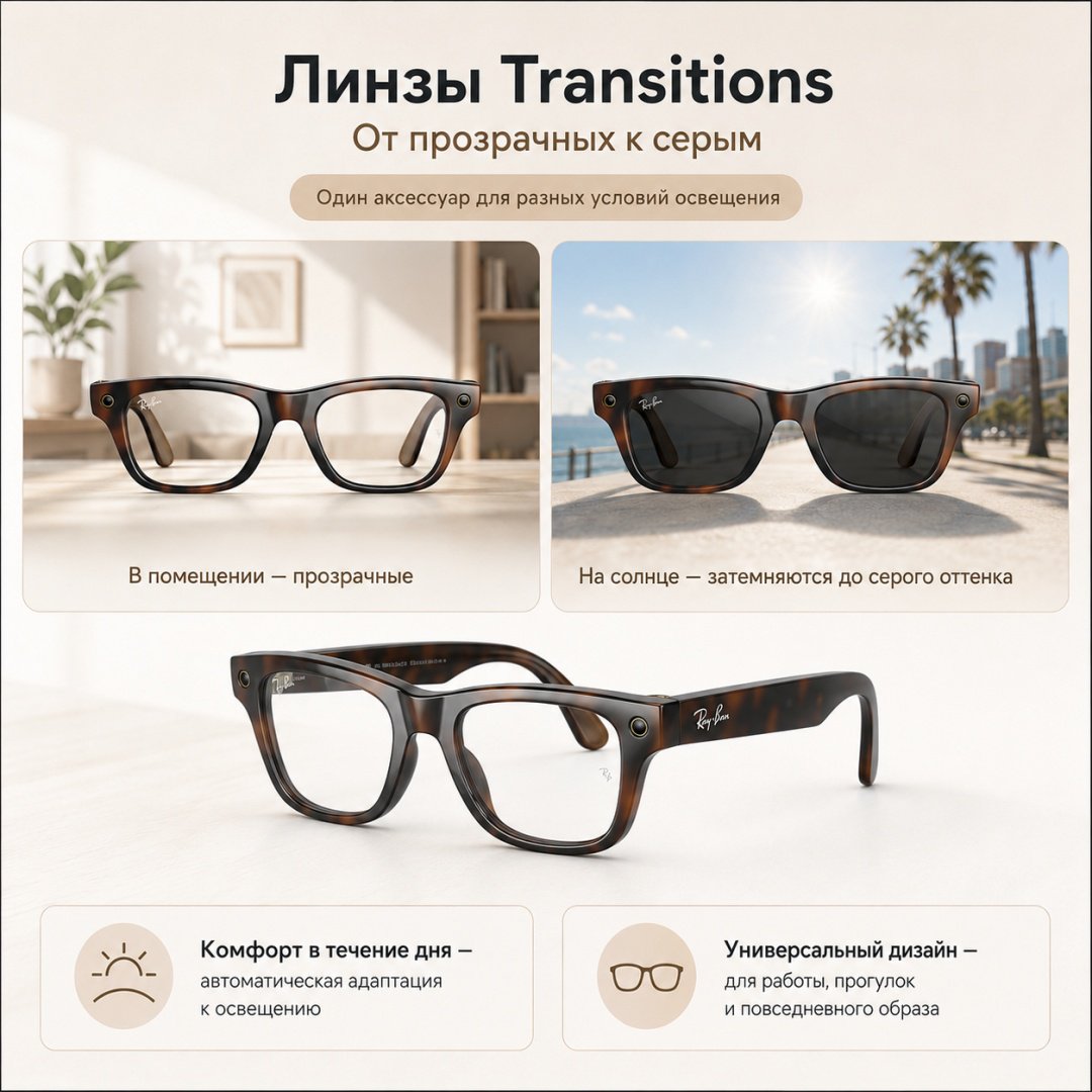 Смарт-очки Meta Blayzer Optics GEN2 коричневый купить,NaN