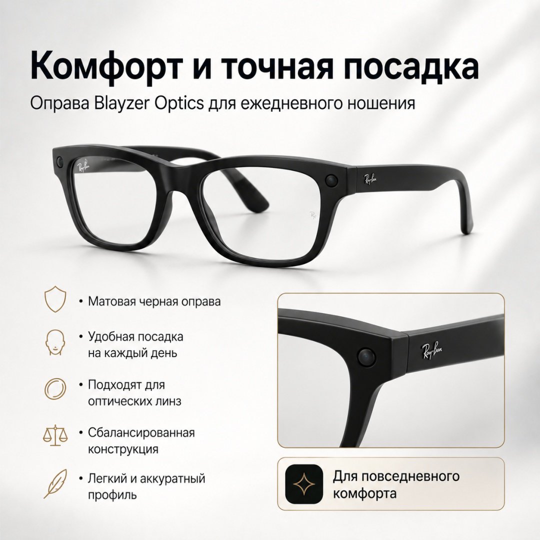 Смарт-очки Meta Blayzer Optics GEN2 черный купить,NaN