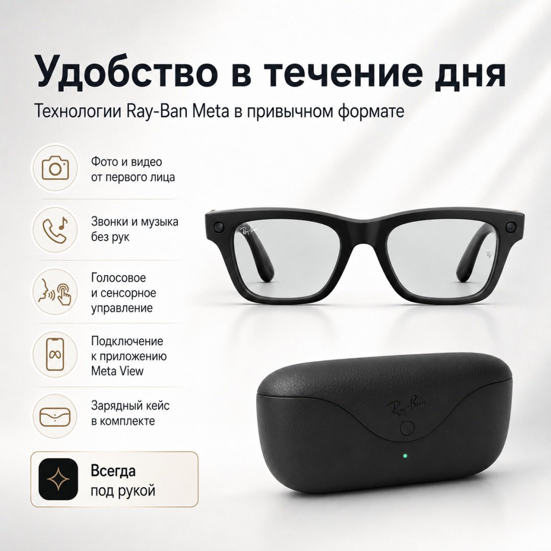 Смарт-очки Meta Blayzer Optics GEN2 черный купить,NaN