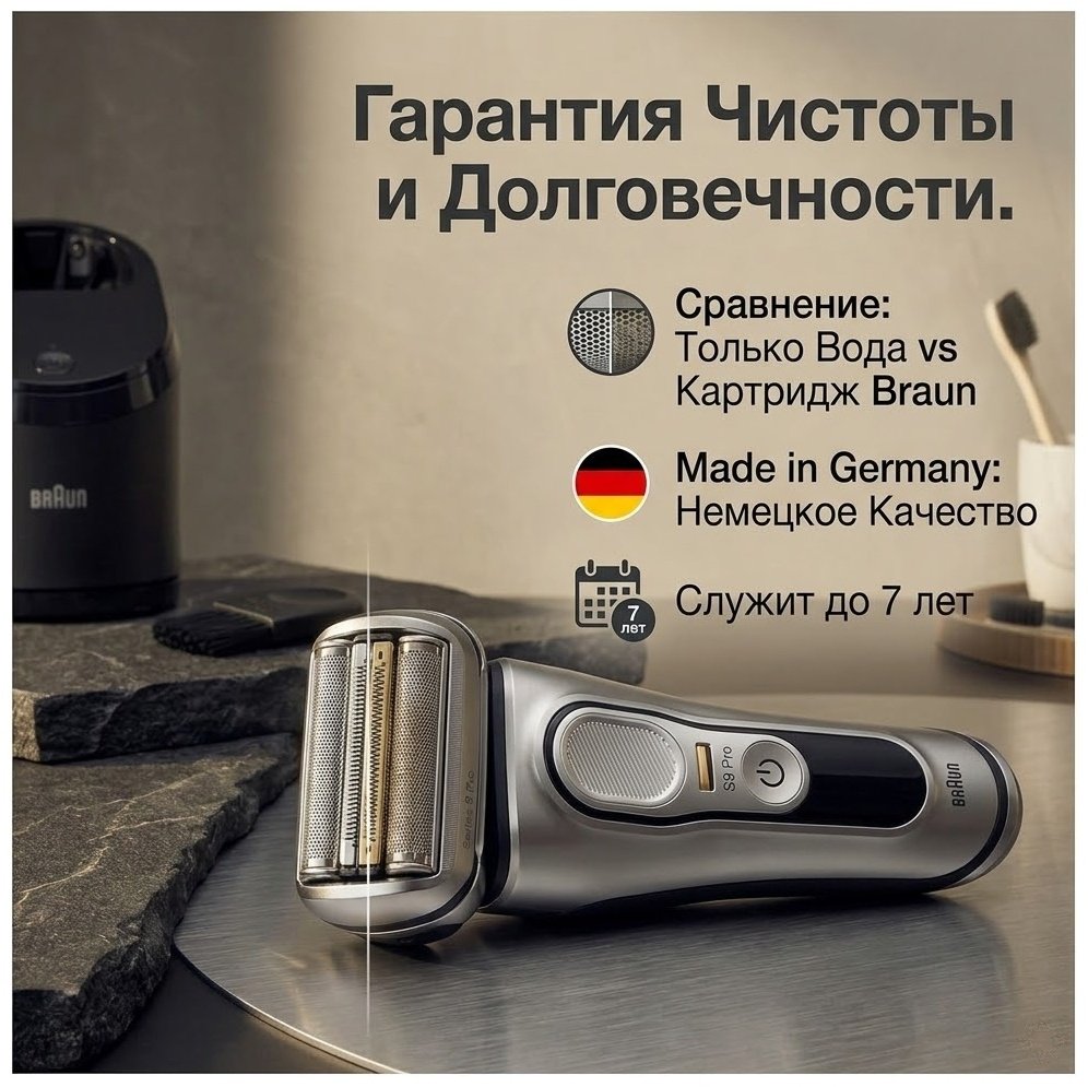 Электробритва Braun 9 Pro 9487cc сеточная купить,264500