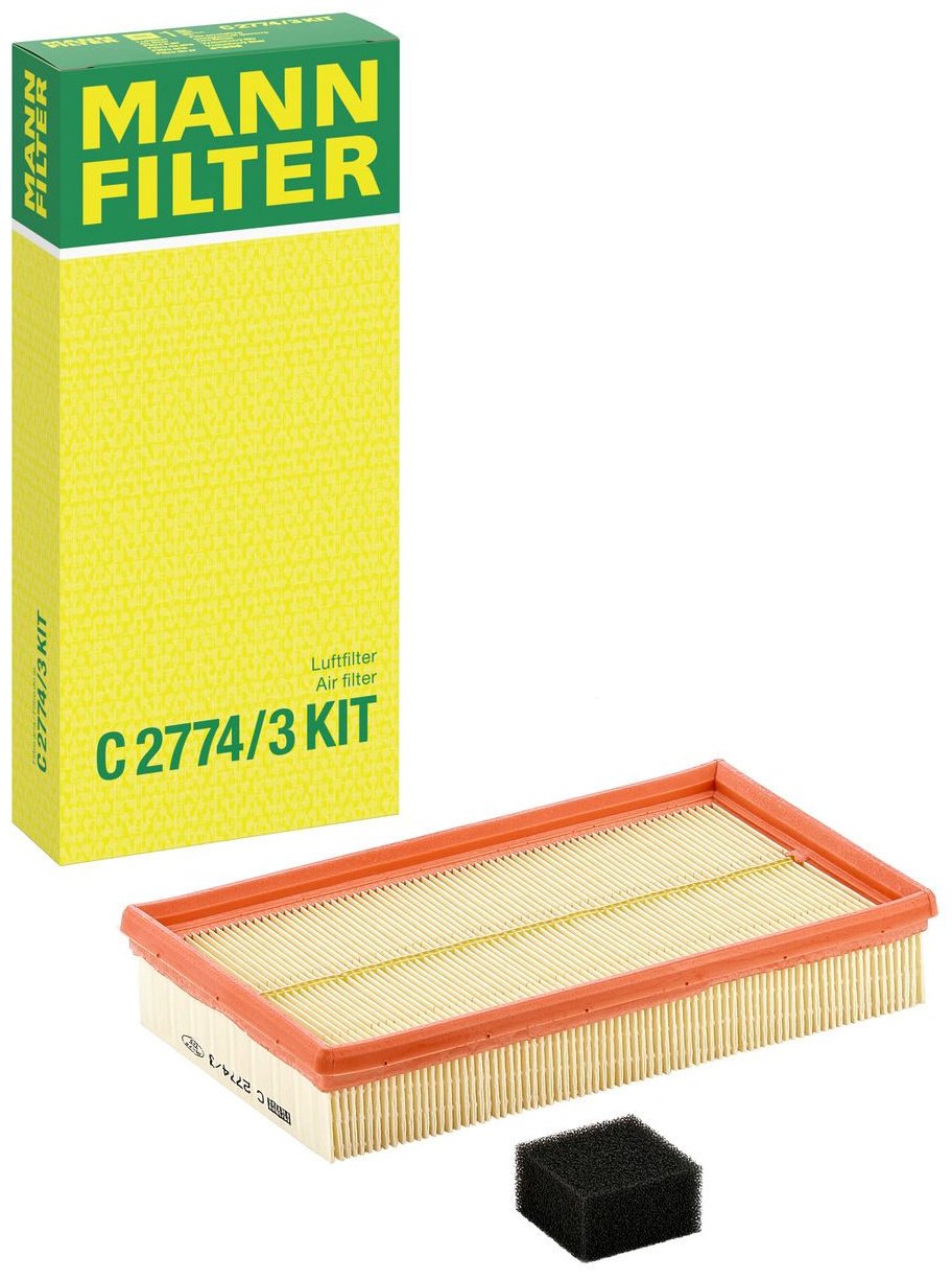 MANN-FILTER воздушный фильтр C 2774/3 KIT купить,NaN
