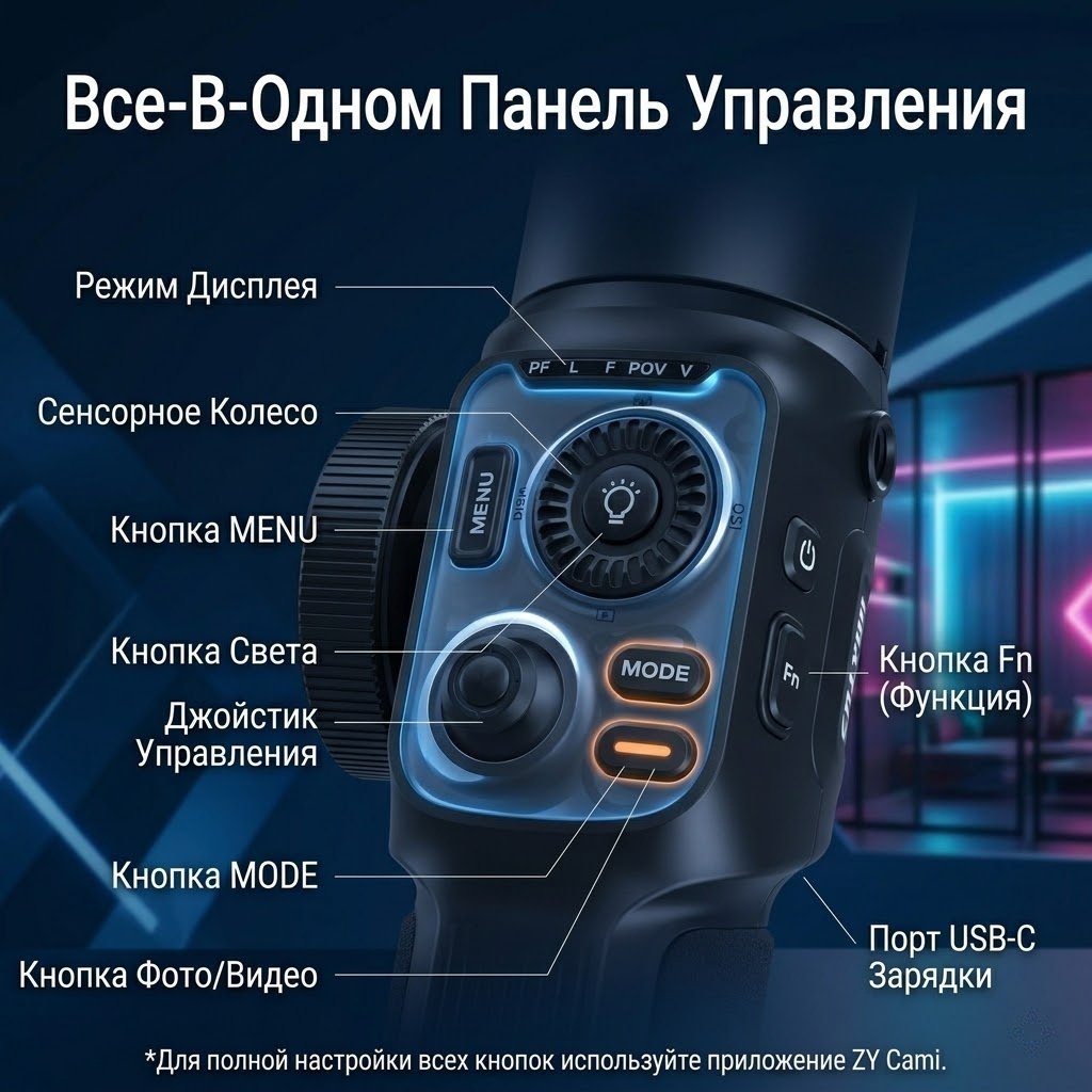 Стедикам Zhiyun Smooth 5S AI купить,125350
