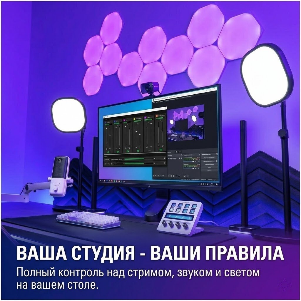 Контроллер для стриминга Elgato Stream Deck + 10GBD9911 белый купить,133994