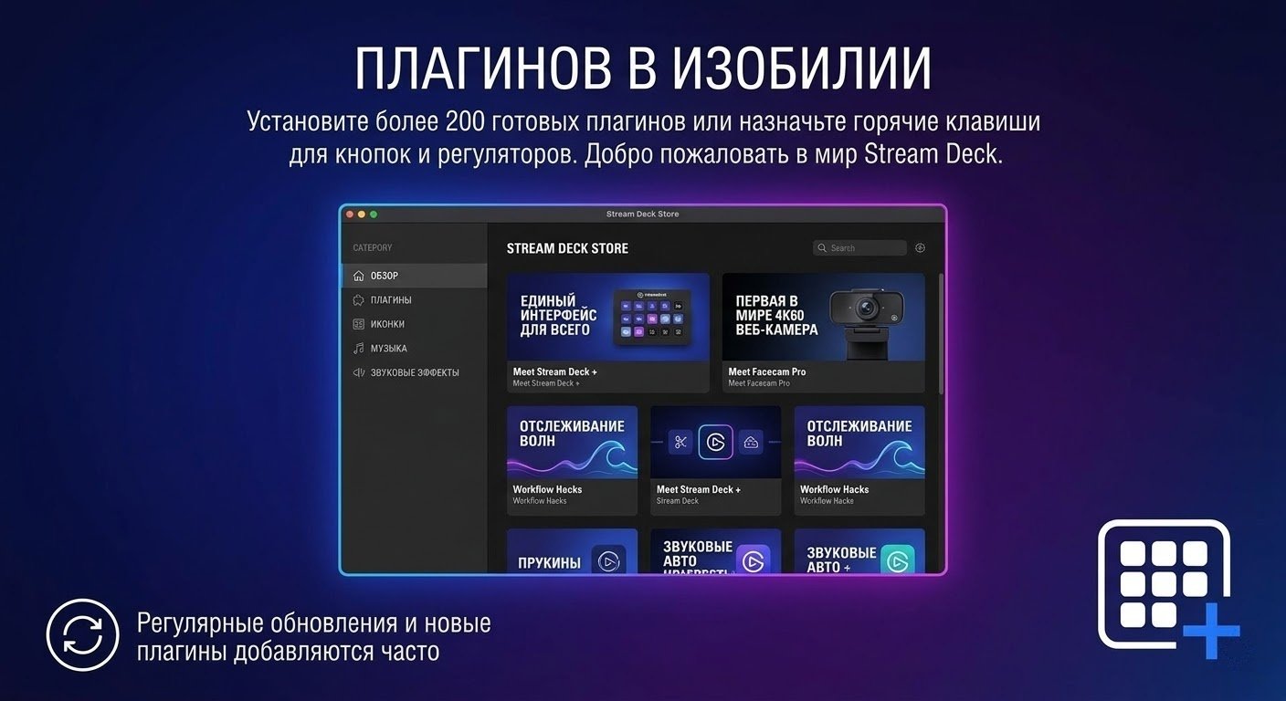 Контроллер для стриминга Elgato Stream Deck + 10GBD9911 белый купить,133994