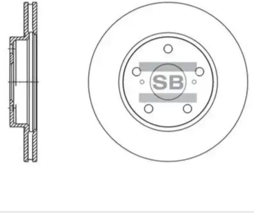 Диски Sangsin Brake передние SD4604 купить,NaN