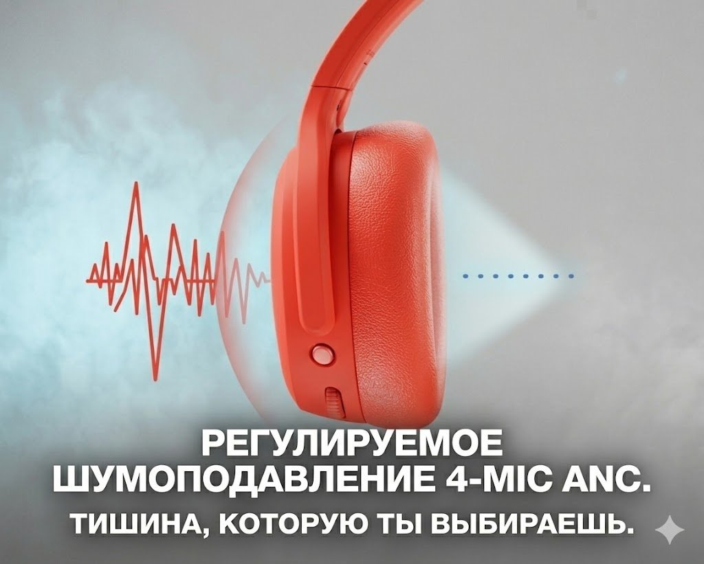 Наушники Skullcandy Crusher ANC 2 красный купить,125350