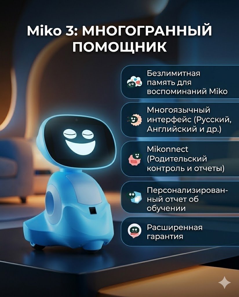 Робот Miko 3 Miko 3, высота 10 см