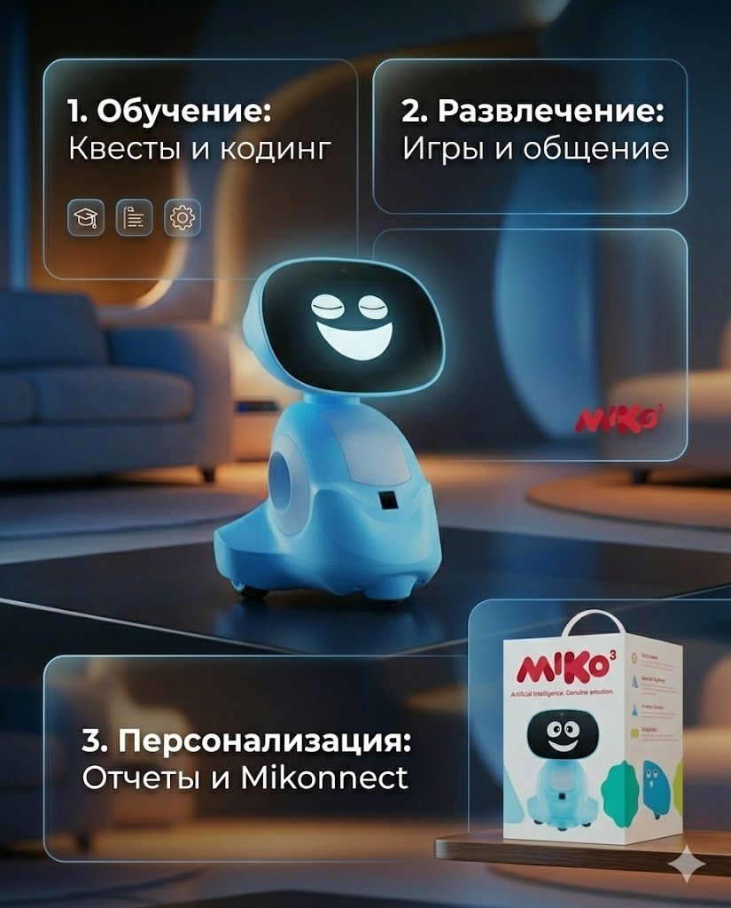 Робот Miko 3 Miko 3, высота 10 см