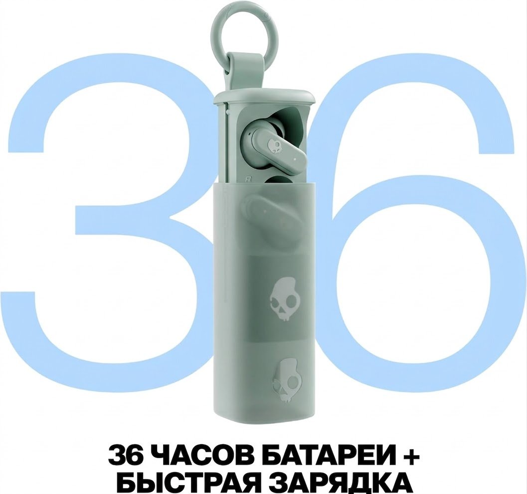 Наушники Skullcandy Dime Evo зеленый купить,NaN