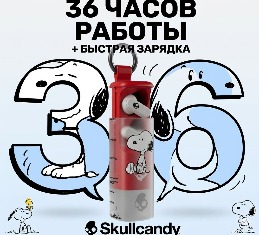 Наушники Skullcandy Dime Evo X бело-красный