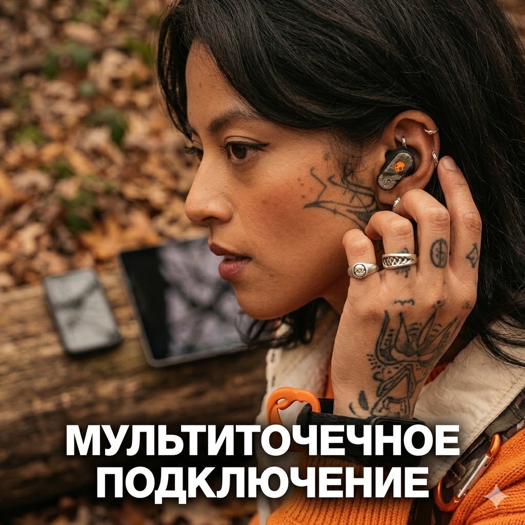 Наушники Skullcandy Dime 3 черно-оранжевый купить,34065